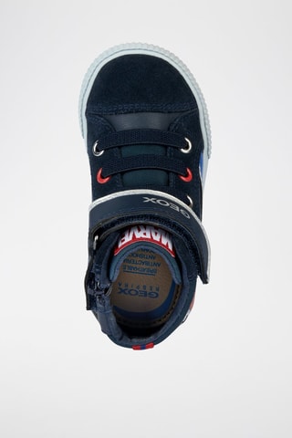 Baskets montantes en cuir Spider-Man Avengers Marvel Kilwi - Bleu