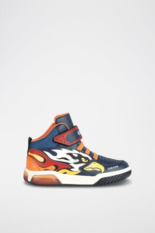 Baskets Montantes Inek - Bleu marine et orange
