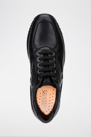 Baskets en cuir Happy H  - Noir