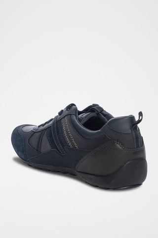 Baskets en cuir Ravex - Bleu marine