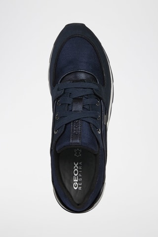 Baskets en cuir New Aneko - Bleu marine