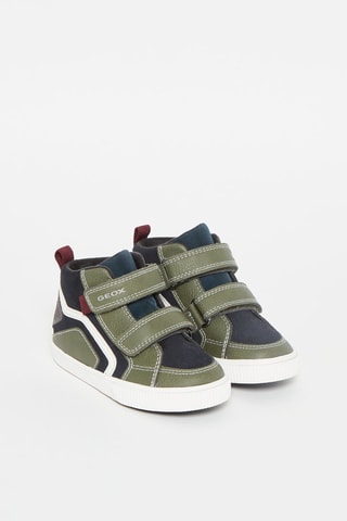Baskets montantes en cuir Kilwi - Bleu marine