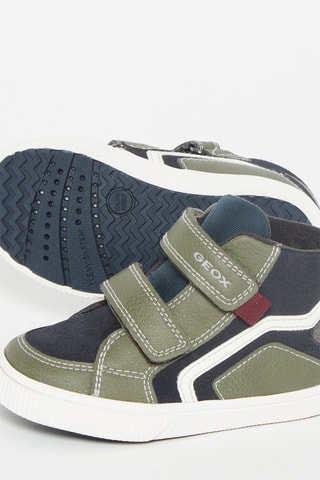 Baskets montantes en cuir Kilwi - Bleu marine