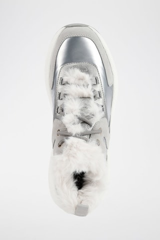 Baskets plateformes en nubuck Diamanta B  - Gris