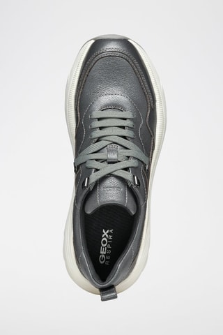 Baskets plateformes en cuir nappa Diamanta E  - Gris
