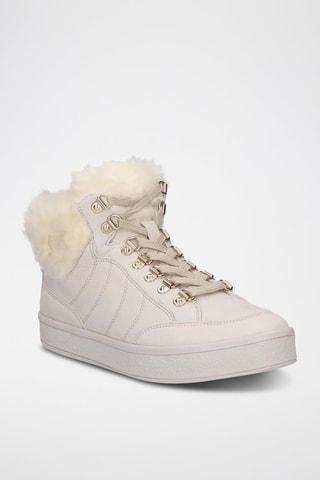 Baskets montantes en nubuck Leelu' E  - Blanc