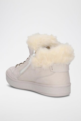 Baskets montantes en nubuck Leelu' E  - Blanc