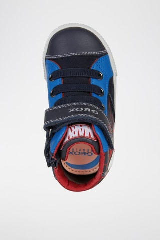Baskets montantes en cuir nappa et nubuck Spider-Man Avengers Marvel Kilwi B. C  - Bleu