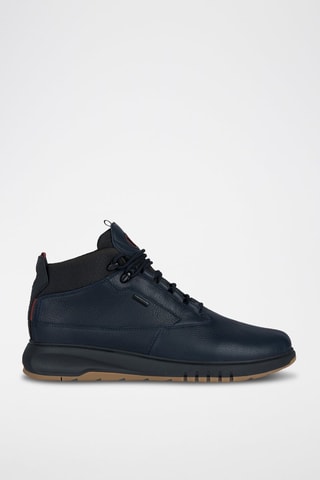 Baskets montantes en cuir Aerantis - Bleu marine