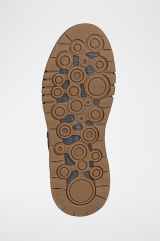 Baskets montantes en cuir Aerantis - Bleu marine