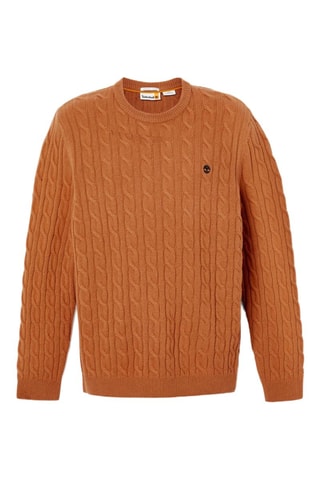 Pull en laine Cable - Marron