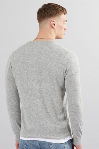 Pull en laine Knox - Gris clair chiné