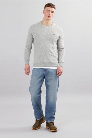 Pull en laine Knox - Gris clair chiné
