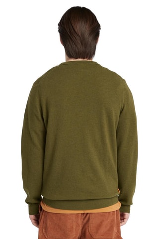 Pull en mérinos Cohas Brook - Vert olive