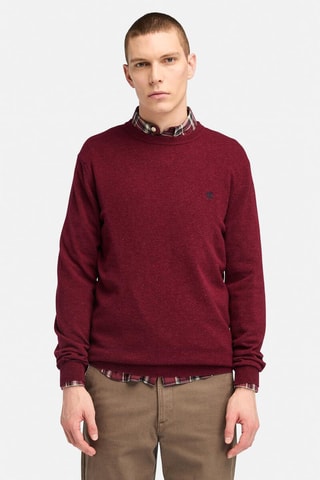 Pull en mérinos Cohas Brook - Bordeaux