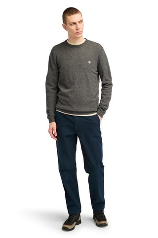 Pull en mérinos Cohas Brook - Gris chiné