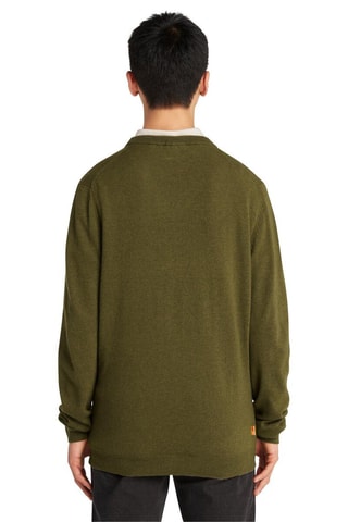 Pull en mérinos Cohas Brook - Vert olive