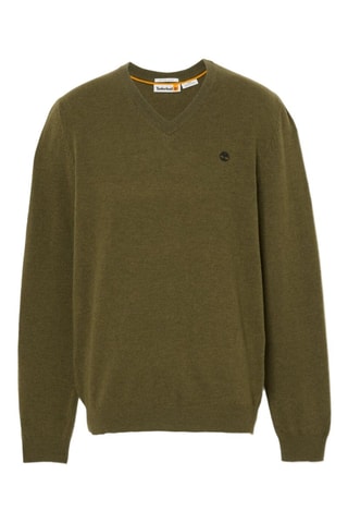 Pull en mérinos Cohas Brook - Vert olive