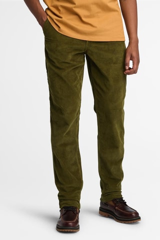 Pantalon en velours - Vert olive