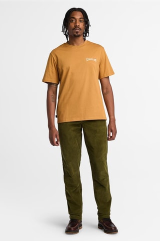 Pantalon en velours - Vert olive