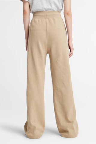 Pantalon palazzo taille haute - Marron clair