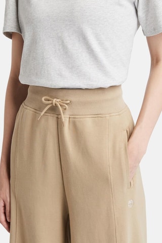 Pantalon palazzo taille haute - Marron clair