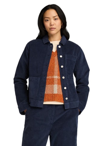 Veste en velours Kempshire - Bleu marine