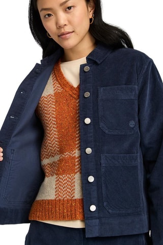 Veste en velours Kempshire - Bleu marine