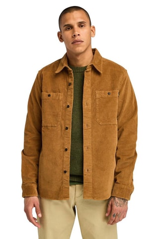 Surchemise en velours - Marron foncé