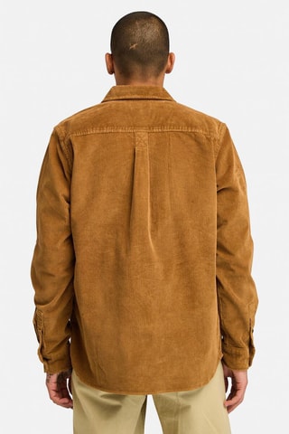 Surchemise en velours - Marron foncé