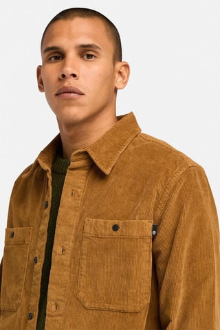 Surchemise en velours - Marron foncé