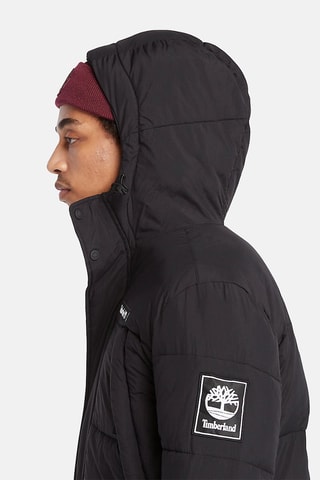 Doudoune à capuche DWR Noir