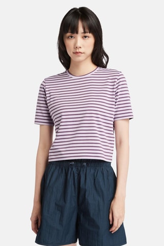 T-shirt - Violet et blanc