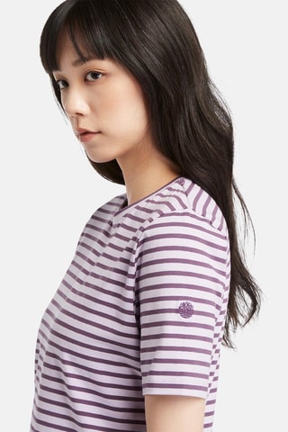 T-shirt - Violet et blanc