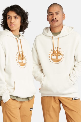 Sweat à capuche Blanc