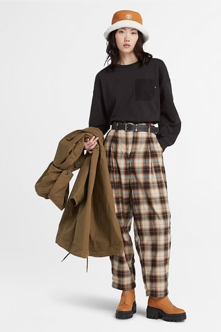 Sweat Mixed Textured Crew Noir