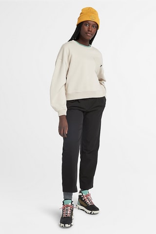 Sweat Mixed Textured Crew Gris