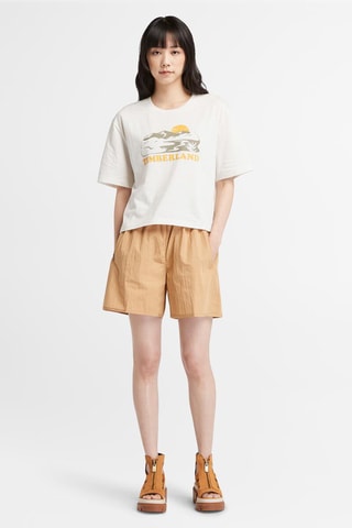Short taille haute Utility - Marron clair