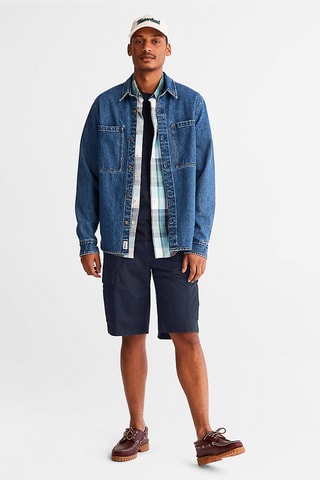 Bermuda Relaxed Bleu foncé