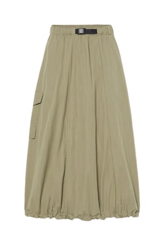 Jupe midi Utility - Kaki