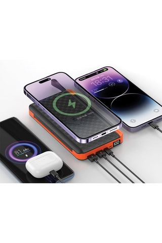 Powerbank 20000 mAh QI Eko - Solar - Zaklamp.