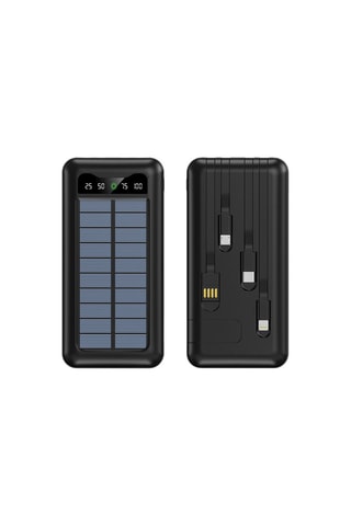 Powerbank 10000 mAh Eko - Solar - Zaklamp.