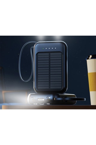 Powerbank 5000 mAh Eko - Solar - Zaklamp.