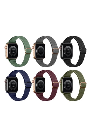 6 Armbanden Eko Nylon - Apple Watch 38/40/41 mm