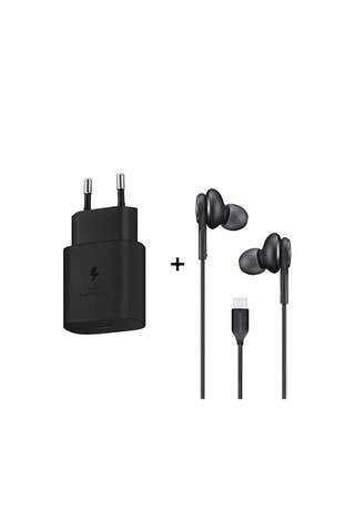 Set Samsung Oplader 25 W - Handsfreeset - USB-C