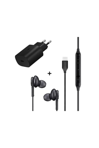 Set Samsung Oplader 25 W - Handsfreeset - USB-C