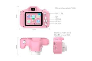Digitale fotocamera - Easyclick - Kids - Roze