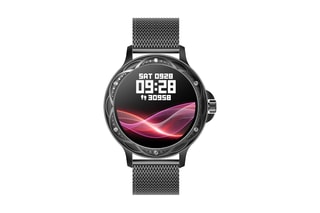 Smartwatch Eko-Rosalia - Zwart (Milanese armband van roestvrij staal)
