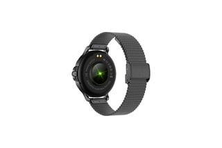 Smartwatch Eko-Rosalia - Zwart (Milanese armband van roestvrij staal)