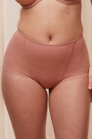 Shorty taille haute Wild Rose Sensation Maxi - Nude